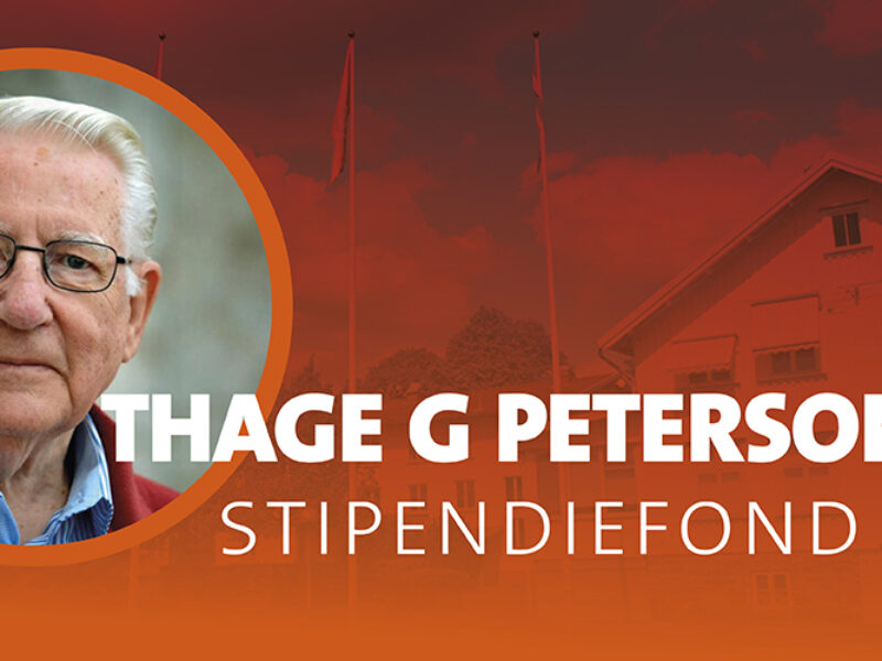 Thage G Petersons stipendiefond 1200x500