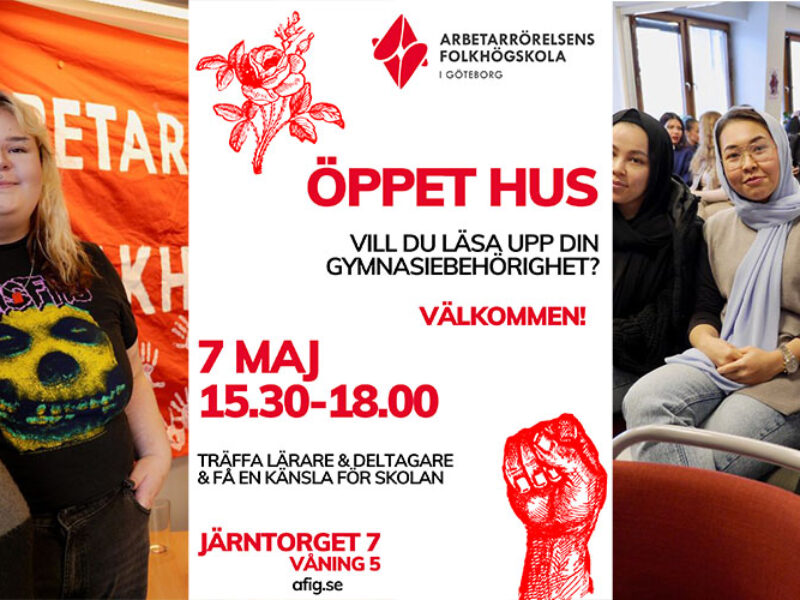 Öppet hus AFiG 7 maj