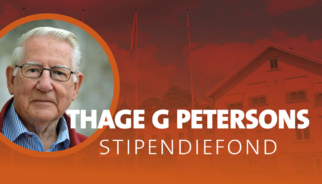 Thage G Petersons stipendiefond 1200x500