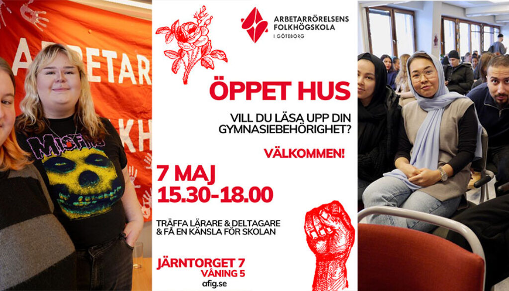 Öppet hus AFiG 7 maj
