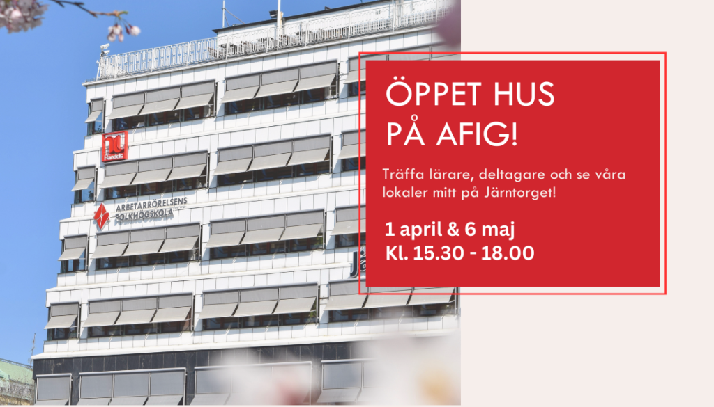 Öppet hus AFIG 2026 (iNLÄGG) (Facebook-inlägg)